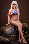 American Super Sexy Big Breast Female Love Doll 158cm - Selina