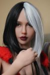 WM 85cm Big Breasts Black and Silver Hair Sex Doll Torso - Jazmine