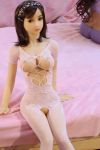 Super Slim Mini Japanese Real Doll Busty Sex Doll Toy 125CM - Leona