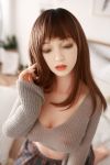 Closed Eyes Mature Sex Doll Silicone Love Doll Toy 146cm - Pansy