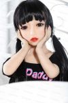 Mini Sex Doll Flat Chest Petite Young Love Doll Toy 100CM - Leah