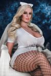 Blonde WM BBW Fat Real Love Doll 156CM - Loretta
