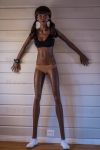 168cm Flat Chested Ebony Adult Sex Doll - Patricia