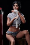 Black Realistic Adult Sex Doll for Sale 168cm Adelynn