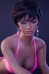 Super Sexy Dark SKin Sex Dolls Lifelike African Ebony Love Doll for Man 148cm- Alina