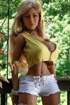 H-Cup Most Realistic Sex Doll Busty TPE Love Doll Tan Skin 158cm - Rosie