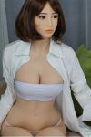 Asian Boosty TPE Real Sex Doll Adult Life Size Chubby Love Doll165cm - Ashley