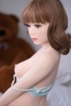 Delicated Realistic Japanese Love Doll Small Breasts TPE Full Size Sex Doll 148cm - Amy