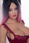 Voluptuous  Lifelike Sex Doll Big Breasts Purple Hair Real Love Doll 158cm Daisy
