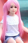 Small Female Lifelike TPE Sex Doll Flat Chested Adult Sex Toy Doll 100cm- Elena