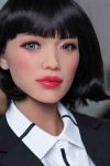 Asian Office Lady Sex Doll Full Size Real Love Doll 165cm Lisa