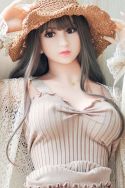 Skinny Life Size Sex Doll Pretty Korean Love Doll with Nice Round Tits 165cm - Harper