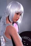 Bangs Silver And White Hair Japenese Love Doll 158cm Renee