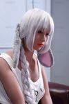 Bangs Silver And White Hair Japenese Love Doll 158cm Renee