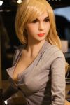Seductive Blonde American Girl Sex Doll Lifelike Love Doll for Men 158cm Charlotte