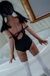 Super Real Small Sex Doll Dark Tan Skin A Cup Real doll 138cm - Lynette