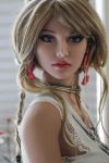 Pretty  Blonde Maiden Lifelike TPE Sex Doll for Sale 158cm Kitty